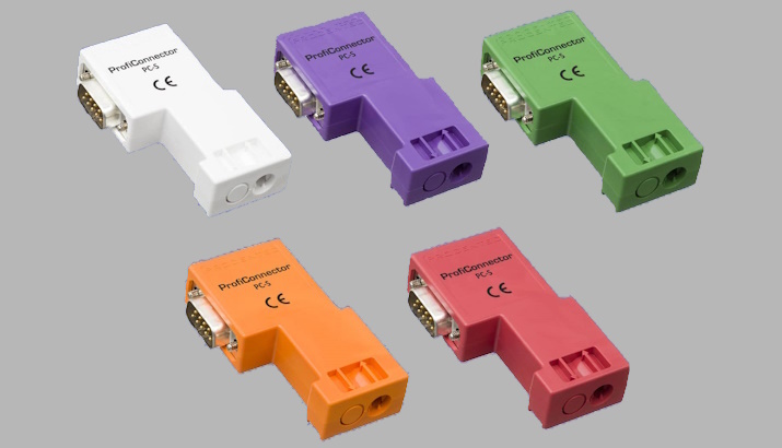 PROFIBUS multi-colour connectors