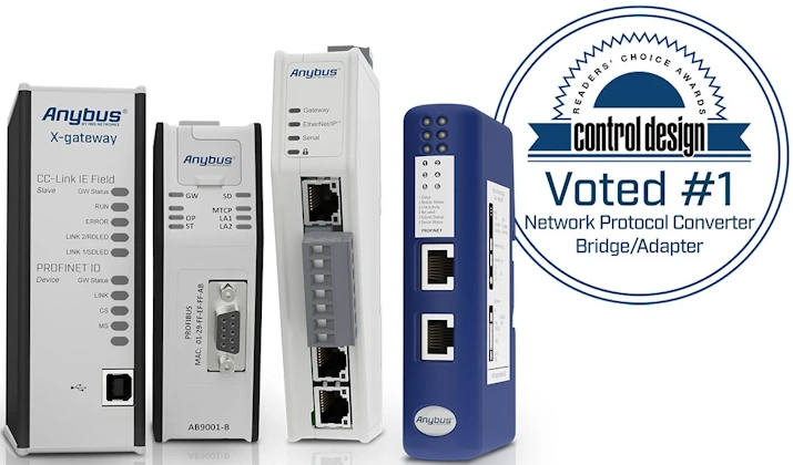 Anybus Gateways voted top choice for network protocol converters