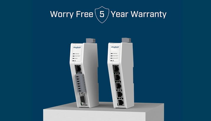 5-year Warranty with the New Anybus Communicators